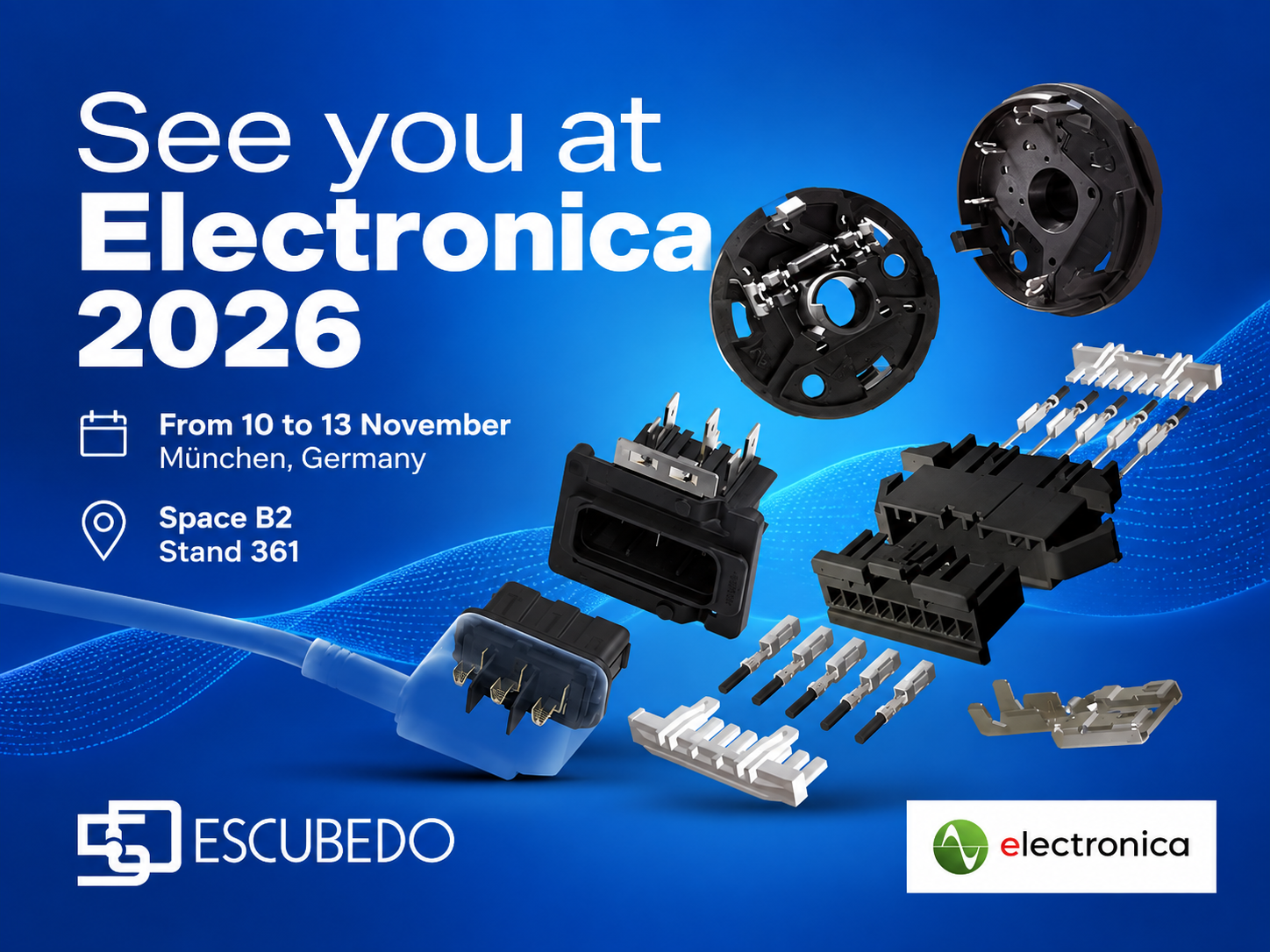 Escubedo will be at electronica 2026 in Munich